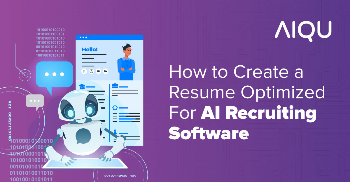 How to create a resume optimized for AI recruiting software